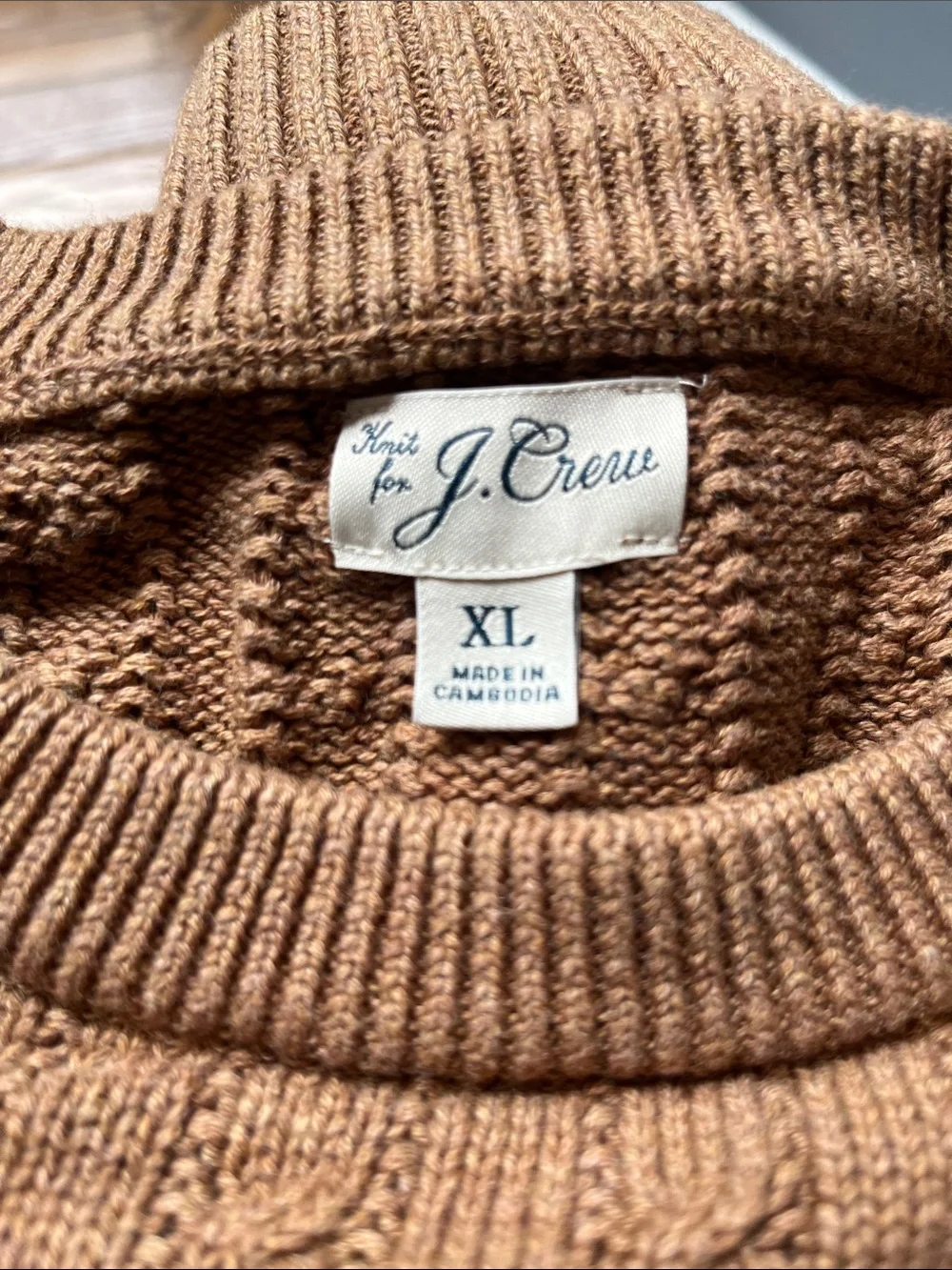 J.Crew Heritage Cotton Cable Knit Sweater MEN